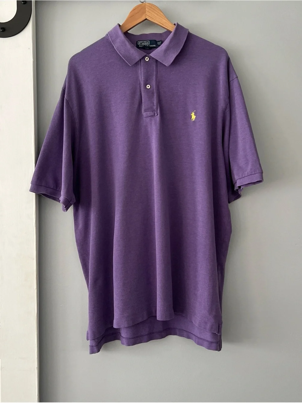 Polo Ralph Lauren Short Sleeve Polo Shirt Men’s 2XLT 2XL Tall Purple Golf Preppy
